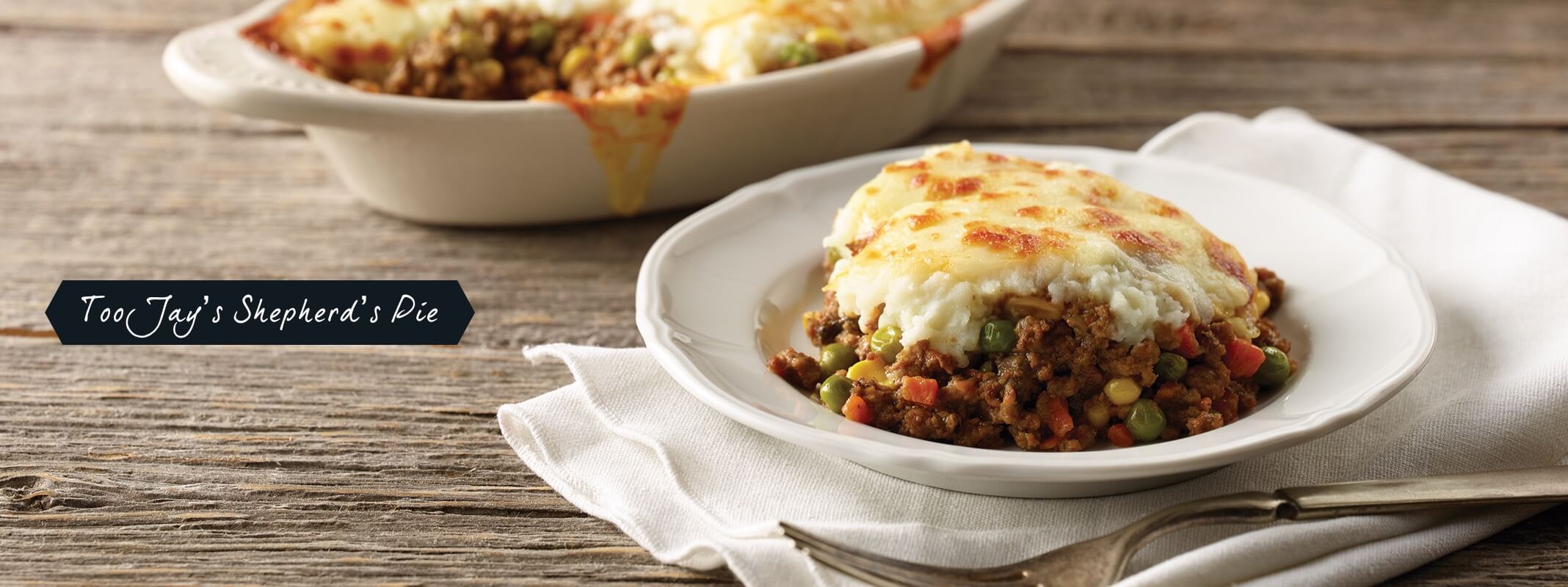 TooJay's Shepherd's Pie on a plate