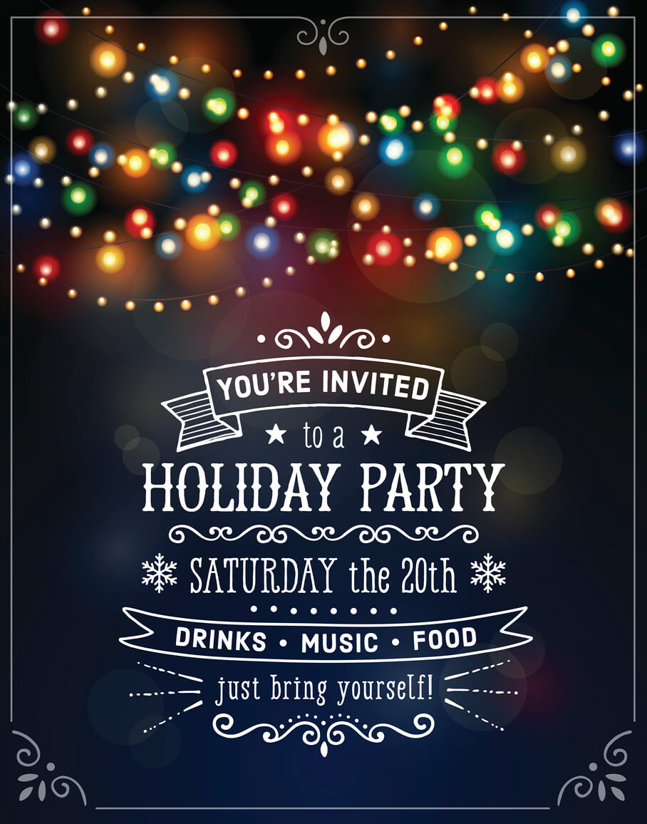 Invitation etiquette for a casual birthday party on a typical invite.