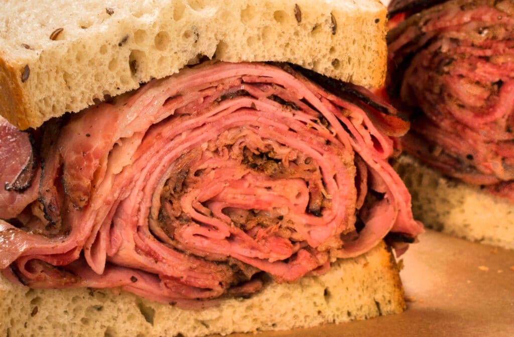 A photo of TooJay's Hot Pastrami