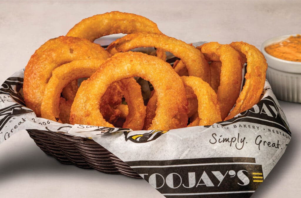 A photo of TooJay's onion rings