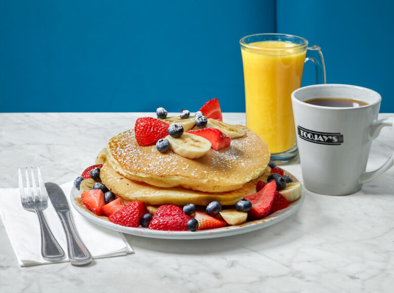 Pancakes with fruit