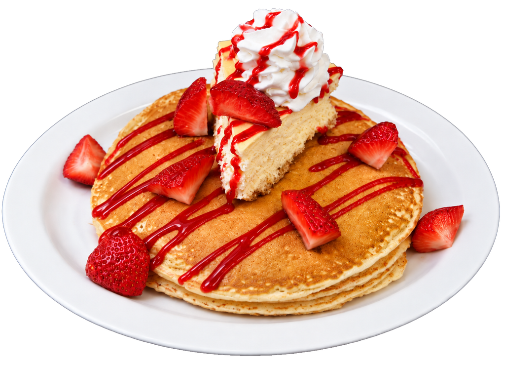 Strawberry Cheesecake Pancakes